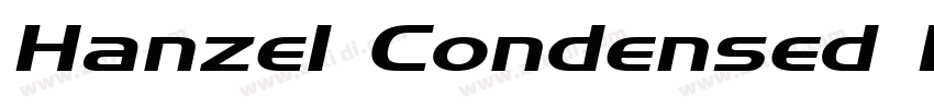 Hanzel Condensed Bol字体转换